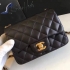 Chanel Lambskin Square Quilted Mini Flap Black